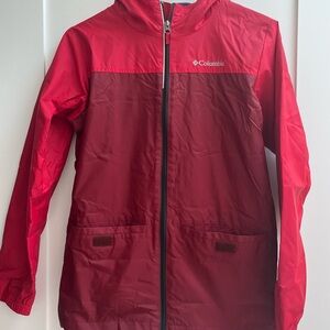 Columbia Red Windbreaker Jacket
